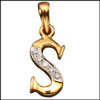 S - Shape Diamond Pendant (3005) - Click here to View more details about this Product